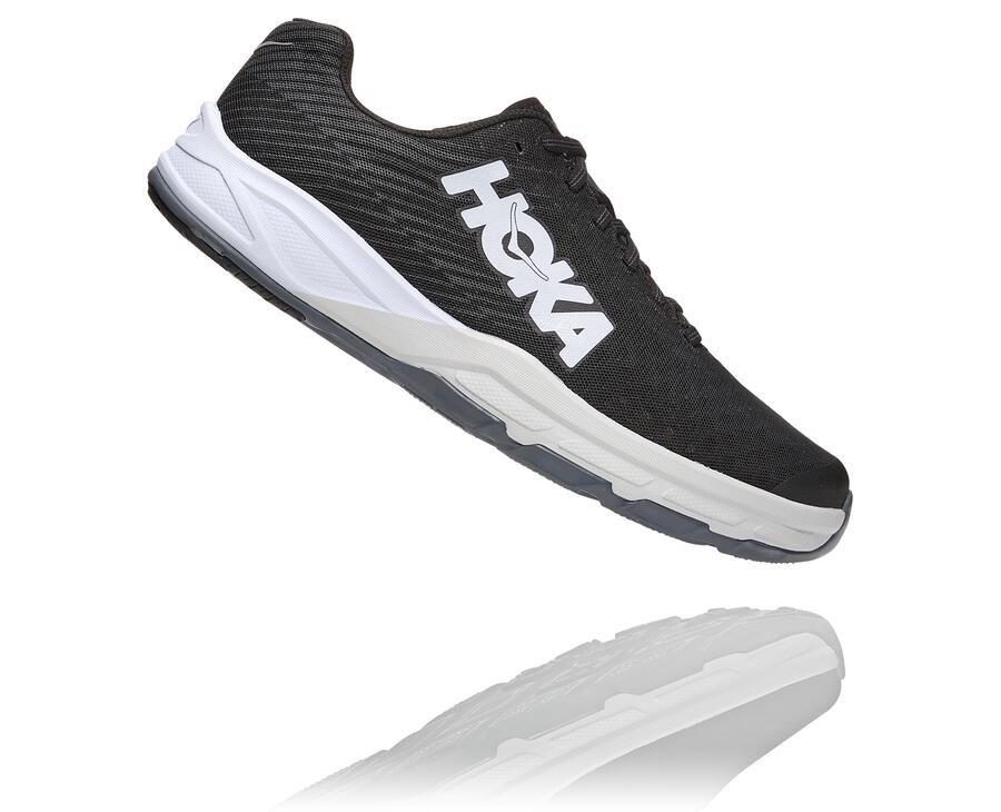 Chaussure Running Hoka One One Evo Carbon Rocket Homme - Noir/Blanche - JUZ-013587